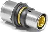 Fitting Pressfitting PIPETEC TH & U Kontur Aluverbund Bogen Kupplung T-Stück