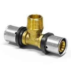 Fitting Pressfitting PIPETEC TH & U Kontur Aluverbund Bogen Kupplung T-Stück