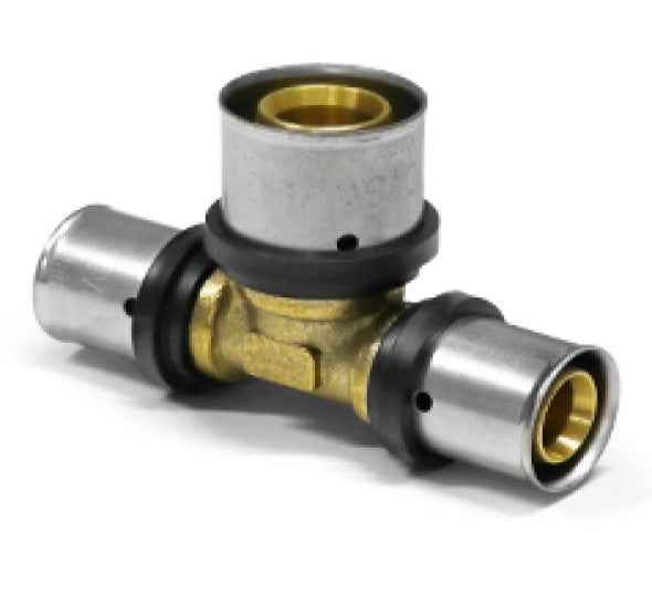 Fitting Pressfitting PIPETEC TH & U Kontur Aluverbund Bogen Kupplung T-Stück