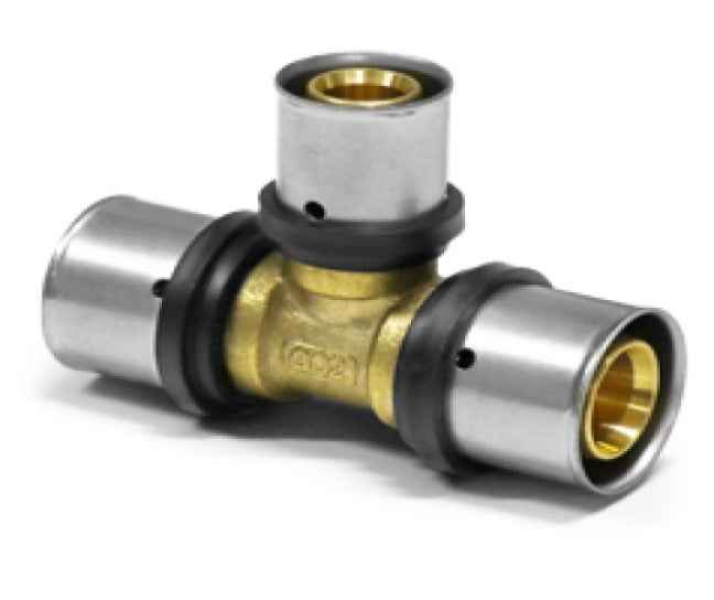 Fitting Pressfitting PIPETEC TH & U Kontur Aluverbund Bogen Kupplung T-Stück