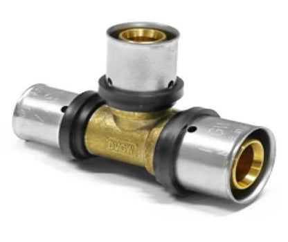 Fitting Pressfitting PIPETEC TH & U Kontur Aluverbund Bogen Kupplung T-Stück