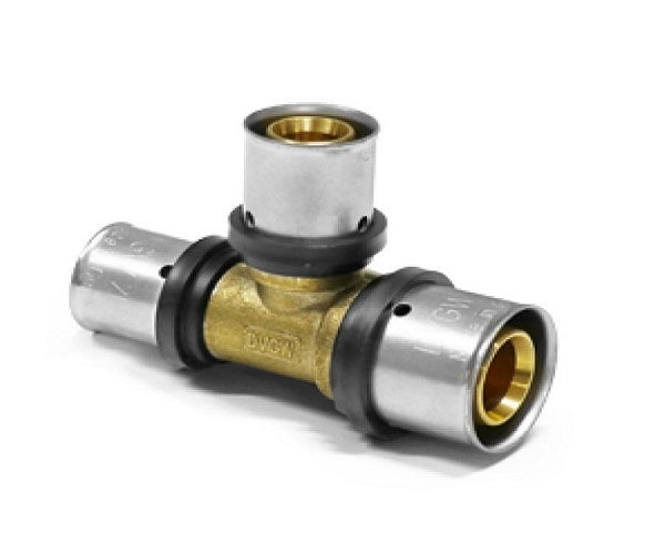 Fitting Pressfitting PIPETEC TH + U Kontur Aluverbund Bogen Kupplung T-Stück