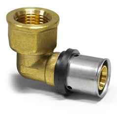 Fitting Pressfitting PIPETEC TH & U Kontur Aluverbund Bogen Kupplung T-Stück
