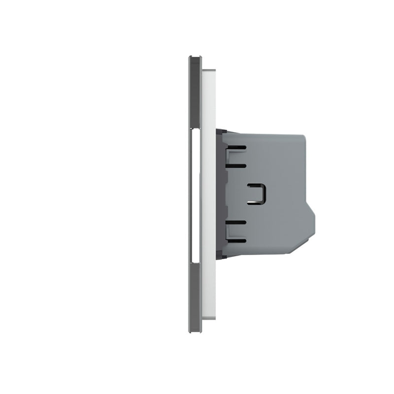 Livolo 3 Touch Rollladenschalter mit Glasblende in Weiß