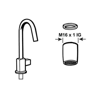Wasserspar-Strahlregler (-70 %) mit Innengewinde