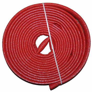 Rohrisolierung PE 10m mit Schutzhaut - 18 x 4mm Rot