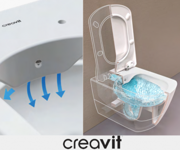 Creavit FE 322 Dusch-Hänge WC mit Deckel
