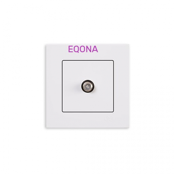 UP EQONA Antennendose SAT F Elfenbeinweiß